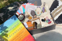 Stylish monthly meditation box designed to bring mindfulness, divine energy, and serenity into your daily practice. 