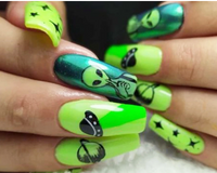 Supernova Galaxy Box - a Fusion of High Tech and Classic UFO - thats Out of this World!  Think Blues, Greens and Shimmery Silvers.