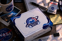 Space-themed subscription box filled with astronomy gifts, cosmic collectibles, and educational surprises for space fans.
