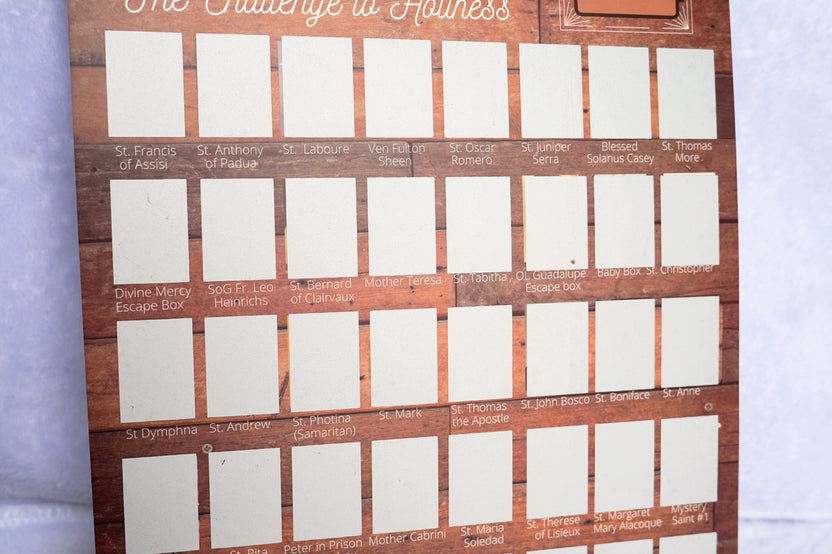 40 Saints Scratch off Poster