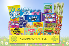 Spring Gift Box Sunshine Box Yellow Snacks - Summer Care Package Gift for Kids & Gift Ideas for Grandkids Candy Box