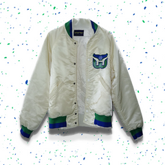 White Satin Jacket (Size S)
