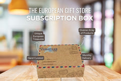The European Gift Store Monthly Subscription Box. Bringing Europe to you each month. Pause, skip or cancel anytime.