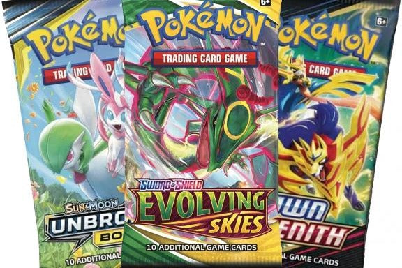 Premier Packs - 5 Pokémon Mystery Booster Packs (1995-2024)