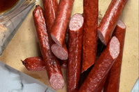 Snack Size: Boozy Jerky Style Steak Strip & Snack Stick Variety 8 Packages // 20 Servings