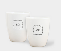 "Mr & Mrs" Egg Cup Set