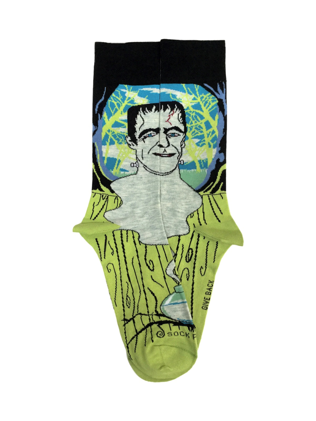 Frankenstein's Monster Socks from the Sock Panda (Adult Large)