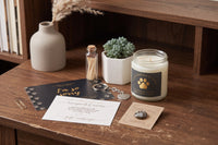 Cat Memorial Gift Box - Pet Loss Sympathy Care Package with Live Succulent & Candle