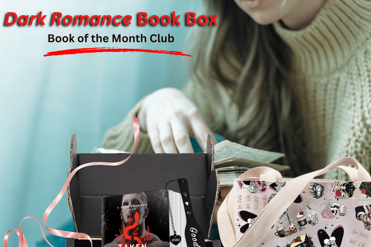 Dark Romance Book Box by Dark Romance Crates, the leading dark romance book box service for dark romance, dark fantasy, erotic horror