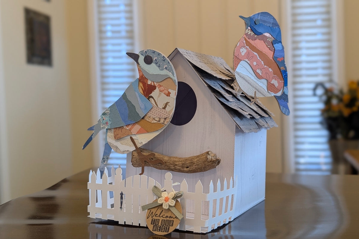 Torn Paper Art Craft Box