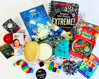 Crazy aarons thinking putty, fidget worm, needoh, dumpling squish, glow stars, squish mallows, pop'n'gears, liquid timer, extreme book