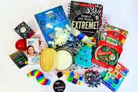Crazy aarons thinking putty, fidget worm, needoh, dumpling squish, glow stars, squish mallows, pop'n'gears, liquid timer, extreme book