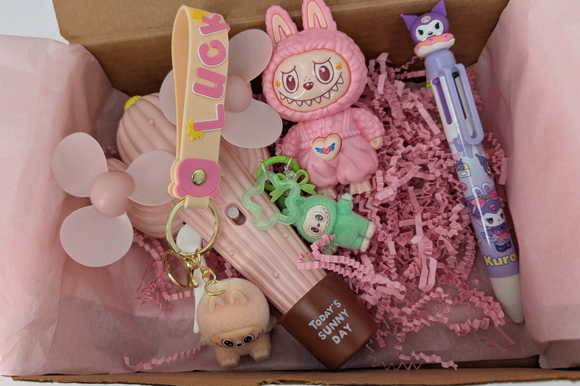 Mystery blind figure box with surprises for girls