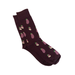 Purple Eggplants Sock - Men's