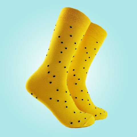 Yellow Dotty Sock - Women's