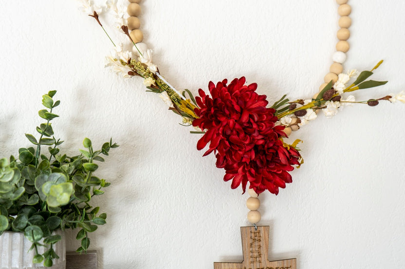 Wall Rosary Wreath Decor