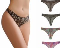 Minimal Coverage: G-strings, Thongs, Mesh, Transparent fabric

Modest Coverage: Cheeky, Brazilian, Tanga, Seamless

Maximum Coverage: Bikini