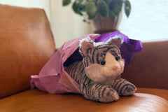 Each plush is selected from a large, changing reseller inventory with care. The goal is a plush with personality, history, and a next home.