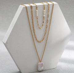 RÁN ♡Layered Stainless Steel Necklace