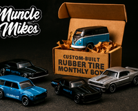 Monthly Hot Wheels Rubber Box: One Custom Mainline Hot Wheels With New Wheels/Rubber Tires