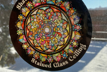 Shattering the Stained Glass Ceiling Window Cling