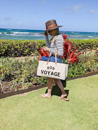 Bon Voyage Canvas Tote