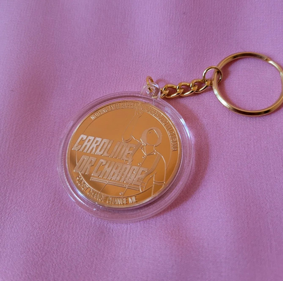 Caroline, or Change Broadway Musical inspired Gold Plated Coin Keychain