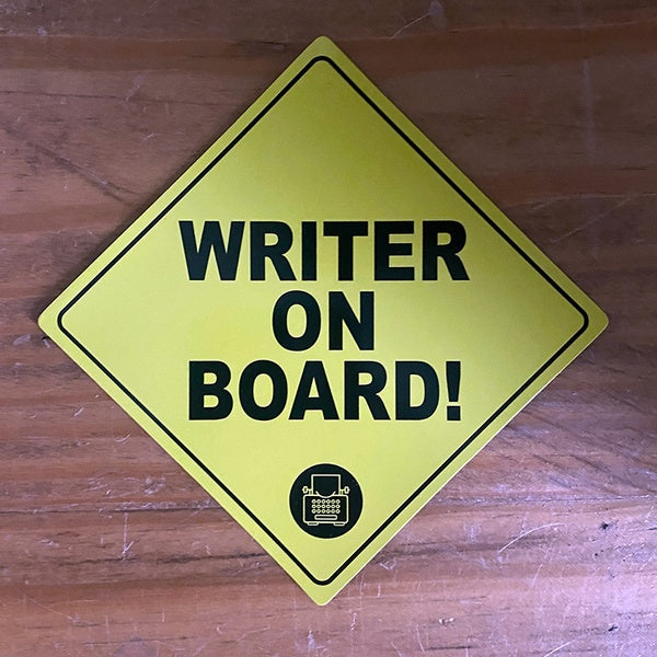 "Writer on Board" Magnet