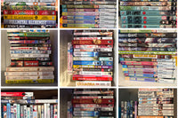 This photo shows examples of different types of manga. Not all manga in the photo is available for the box, but this is a sample.