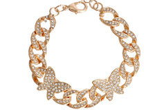 Fashion jewelry can be made from various materials, including metals, beads, crystals, pearls, and more.