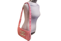 Pink Chanel Precision Messenger/Crossbody Bag