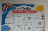 A sticker collection poster, your loved ones can collect their stickers on the poster every month to enjoy their collection. 