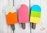 Popsicle Mini Wooden Decor | Spring Summer Tiered Tray Decor Accent