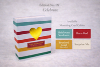 Celebrate Heart Binder with Page Color Options, or a Surprise Me option if you can't decide, and a beautiful choice will be selected for you