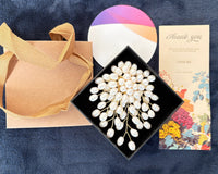 Dreamcloud handcrafted freshwater pearl brooch and pendant jewelry Gift Box