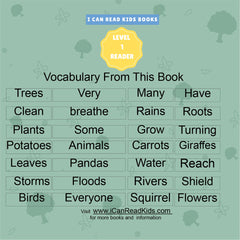 Trees For Kids Trees Have Many Jobs: I can Read Level 1 (I Can Read Kids Books Book 7)
