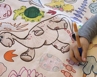 Kids Coloring Tablecloth Themed Art Activity
