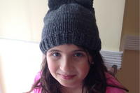 Learn to Knit Hat & Mitts set also available in Witchy Cat -- kit includes needles, machine washable wool yarn, pattern, video tutorials