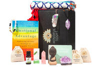 Gracefully crafted divine mindful meditation box of crystals, home decor designed to enhance tranquility, focus, and spiritual awareness