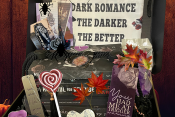 Dark Romance Book Box by Dark Romance Crates, the leading dark romance book box service for dark romance, dark fantasy, erotic horror