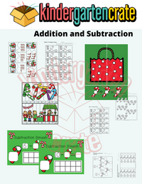 Candy Cane Math and Literacy Centers (Digital Add On)