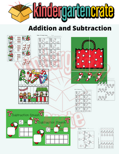 Candy Cane Math and Literacy Centers (Digital Add On)