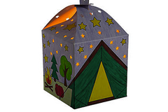 Color your own luminary with led light