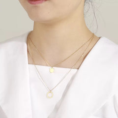 ANCIENT SKY Tarnish-free Silver|Gold Layered Necklace