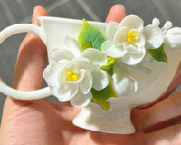 Dreamcloud Modern Floral Ceramic Tea and Coffee Set