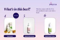 Aster Anti-Aging Skincare Gift Set | 6 Full-Size Vegan & Organic Products
