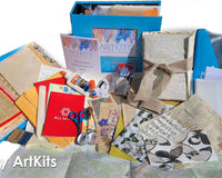 Ultimate Junk Journal Art Kit - EVERYTHING you need to get started! Large3 ring binder & plastic snap pouch included! SKU DV0922