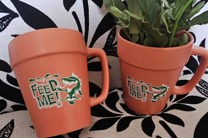 Little Shop of Horrors inspired Mug - Don't Feed The Plants Terra Cotta Pot