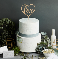 "Love" Cake Topper