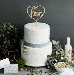 "Love" Cake Topper